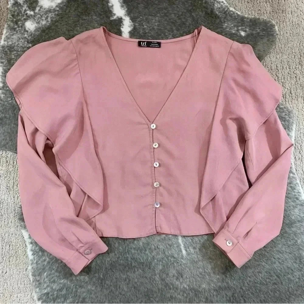 Zara Ruffled Top - Picture 3 of 10